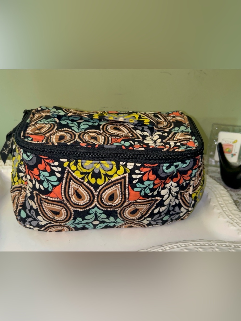 Vera Bradley travel cosmetic bag in retired Sierra pattern